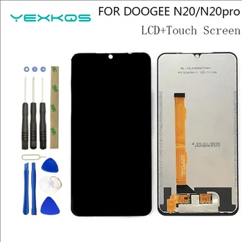 Originalus Naujas 6.3 colių Doogee N20 LCD Ekranas ir Touch Ekranas skaitmeninis keitiklis Skirtas DOOGEE N20 PRO Telefonas pakeitimas+Nemokamas Įrankiai