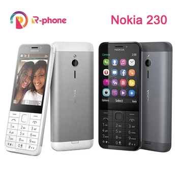 Originalus NOKIA 230 Vieną Dual Sim GSM Atrakinta Telefonas Geros Kokybės Restauruotas Mobiliojo Telefono& hebrajų, arabų, rusų klaviatūra