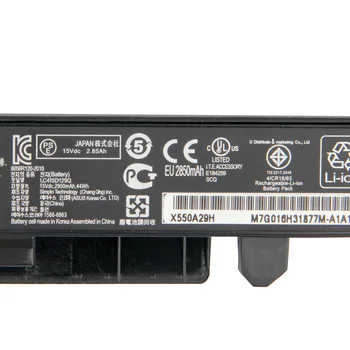 Originalus Pakeitimo Nešiojamas Baterija A41-X550A Už ASUS Y581c Y481c X450v X550v A41-X550a W40c A450VB A450VC A450VE A550C A450C