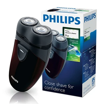 Originalus Philips Elektrinis Skustuvas, Skutimosi PQ206 AA Baterijos Veido Kontūro Sekimo Vyrų Su Dviem Plaukiojantieji Vadovai