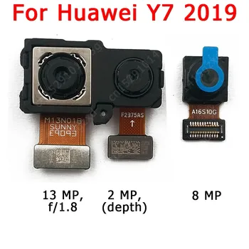 Originalus Priekiniai ir Galiniai Atgal Fotoaparatą, Huawei Y7 2018 Pagrindinis Susiduria Kamera Modulis Flex Kabelis Pakeitimo Atsarginės Dalys