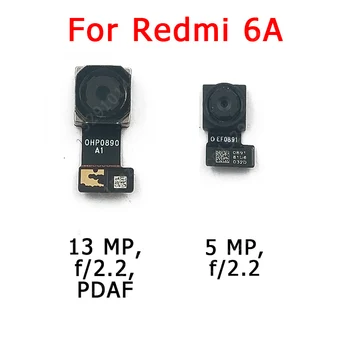 Originalus Priekinis Galinis galinė vaizdo Kamera Už Xiaomi Redmi 6 6A 6 Pastaba Pro Pagrindinius Susiduria Kamera Modulis Flex Kabelis Pakeitimo Atsarginės Dalys