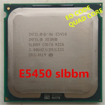 Originalus XEON E5450 eo slbbm PROCESORIUS 3.0 GHz /L2 Cache 12MB/Quad-Core/FSB 1333MHz/ serverio Procesorius naudotis kai socket 775 plokštės
