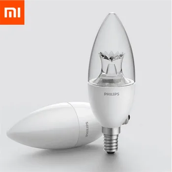 Originalus Xiaomi Mijia LED Lempos, Wi-fi Remote Control by MIHOME APP E14 Žvakės Lemputė, naktį šviesos 3.5 W 220-240V Smart Namų Rinkiniai