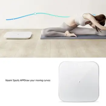 Originalus Xiaomi Smart Svėrimo Skalės 2 Bluetooth 5.0 Mifit APP Kontrolės Tikslumas Sveikatos Svoris Masto LED Ekranas, Skaitmeninė Skalė
