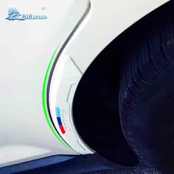 Oro Silikono Bamperio Juostos Raštas Padangos Krašto Sparnas Apsaugos Apsaugų Lipdukai BMW Reikmenys, Automobilių Stilius