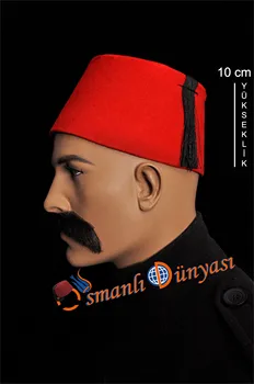 Osmanų Autentiško Folkloro Turkijos Fes Lez, Rytų Tarboosh, Egzotinių Osmanų Skrybėlę Raudonos Ir Bordo