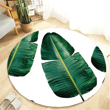 Ouneed Vonios kambarys kilimų grožio Augalų modelis Grindų Kilimas Apvalios Vonios kambarys Kilimų Mat tapis salle de bain dropshipping karšto 2020 naujas