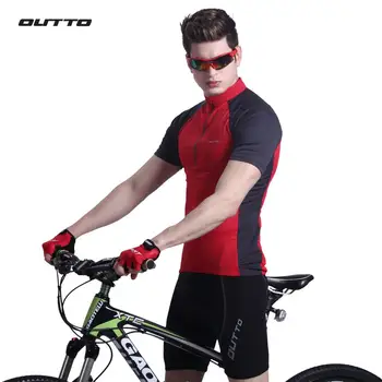 Outto vyriški trumpomis rankovėmis dviračių džersis vasaros dviračių džersis vyrų quick dry dviratį marškinėliai