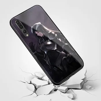 Overlord albedo anime Huawei honor 8 mate p 9 10 20 30 lite pro plus nova 2 3 4 5 telefono dėklas, padengti minkštos silikono ir stiklo korpuso