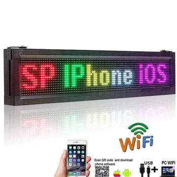 P10 Lauko Vandeniui RGB Full LED Ekrano Prekės Wifi+ USB, Programuojamas Slinkimo informacija SMD LED Ženklas