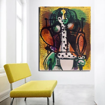 Pablo Picasso Plakatas Derliaus Abstraktūs Paveikslai Tapyba Kambarį Namo Apdaila Modernios Sienos Meno Aliejaus Tapybai Plakatai Nuotraukas