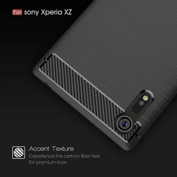 Padengti Sony Xperia XZ Atveju Verslo Stiliaus Silikono Guma Telefono Dangtelį Atveju Sony Xperia XZ Dangtis Sony XZ F8331 F8332