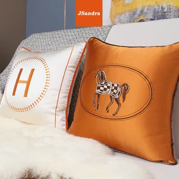 Pagalvė Balta Pliušinis žirgas orange pagalvės užvalkalą iki Jianmei pagalvėlė pagalvėlė pagalvėlė Klubo 45 paprasta Amerikos Smėlio pagalvės užvalkalą