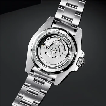 PAGANI Dizaino Top Brand 2021 Naujas 40mm Vyrų Mechaninis laikrodis Nerūdijančio Plieno Automatinis Laikrodis Safyro Stiklas Relogio Masculino