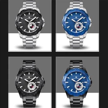 PAGANI Prekės ženklo DIZAINAS Vyrų Automatinis laikrodis Viršų Prabanga Sporto Žiūrėti Žmogus Vandeniui Nerūdijančio Plieno Laikrodis Vyrams, Mechaninė Žiūrėti