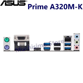 Pagrindinė plokštė ASUS PRIME A320M-K AMD Ryzen Lizdas AM4 DDR4 VGA M. 2 PCI-E 3.0, USB 3.1 Micro-ATX Žaidimų HDMI suderinamus Naujas