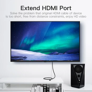 Paj HDMI Kabelio ilgintuvas HDMI Vyrų ir Moterų 4K HDMI 2.0 Išplėtimo Kabelis, HDTV Nintend Jungiklis PS4/3 HDMI Kabelis-prailgintojas