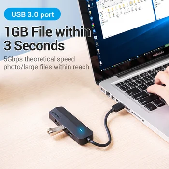 Paj USB 3.0 Hub 3 Prievadų USB Garso plokštė 2 in 1 Išorinį Stereo Audio Adapter 3.5 mm Ausinių, Mikrofono, USB Garso plokštė