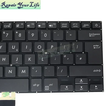 Pakeisti klaviatūras B9440U apšvietimu ir klaviatūros ASUS Pro B9440UA UK GB Britų 0KNX0 F620UK00 juoda keturių Varžtų skiltyje išpardavimas