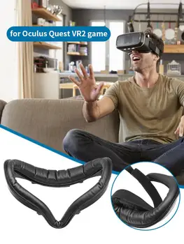 Pakeitimo PU Veido Pagalvėlė Veidą Padengti Oculus Quest 2 VR Laikiklis Apsauginis Kilimėlis Akių Padas Oculus Quest 2 VR Priedai