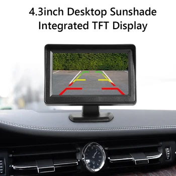 PAL/NTSC Auto Transporto priemonių Galinio vaizdo Kamera 4.3 colių, 5 colių TFT LCD Automobilinis Stebėti, Automobilio Galinio vaizdo Kamera HD Monitorius