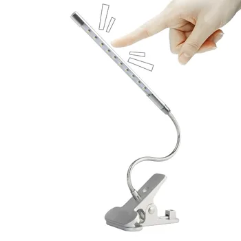 Palieskite Pritemdomi Lankstus USB LED Akių priežiūros Skaitymo Šviesa Reguliuojamas LED Kieto Įrašą Stalo Lempos Nešiojamas Miegamojo Apšvietimo Tyrimas