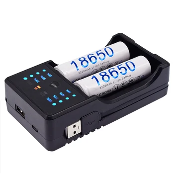 Palo Li-ion, 3,7 V 18650 baterija 3.7 V įkraunama ličio baterija+USB Smart baterijos įkroviklio 14500 26650 18650 baterija 18500