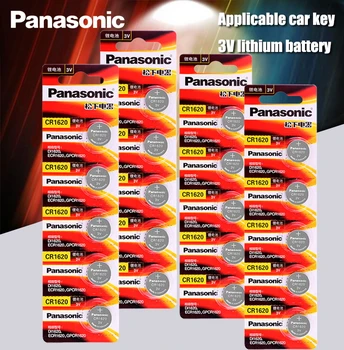 Panasonic Originalus Produktas 20Pcs/Daug cr1620 Mygtuką Elementų Baterijų Žiūrėti 3V Ličio Baterija CR 1620 Nuotolinio Valdymo Skaičiuoklė