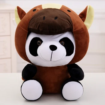 Panda Pliušinis Kawaii Panda Iškamšos 12 Kinų Zodiako Panda peluche Pliušiniai Žaislai Vaikams, Įdaryti Gyvūnų Lėlės Vaikams Dovanų