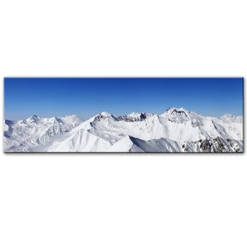 Panorama Snieguotas Kalnų Sienos Nuotraukas, Namų Dekoro Panorama Mountain Drobės Paveikslai Kambarys Dekoro Plakatai Ir Spausdina