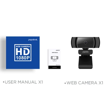 PAPALOOK AF925 1080P Full HD automatinio Fokusavimo Kamera Su Triukšmo Mažinimo Mic USB Web Kamera Vaizdo Konferencijoje Nešiojamas Kompiuteris