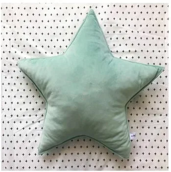 Paprasta vientisos spalvos aksomo audinio žvaigždės formos pagalvėlė mesti pagalvės atlošas patalpų gimtadienio dovana