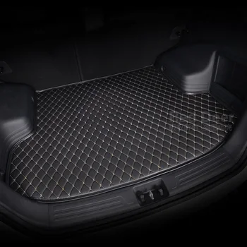 Pasirinktinis tilptų automobilio bagažo skyriaus kilimėlis Audi A3 S3 RS3 8P 8V visi oro sunkiųjų aukštos kokybės krovinių įkrovos kiliminė danga, kilimėliai linijinės