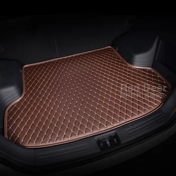 Pasirinktinis tilptų automobilio bagažo skyriaus kilimėlis Audi A3 S3 RS3 8P 8V visi oro sunkiųjų aukštos kokybės krovinių įkrovos kiliminė danga, kilimėliai linijinės