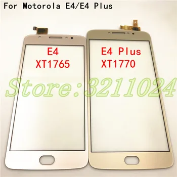 Patikrintas Motorola Moto E4 Plius XT1770 XT1773 Jutiklinio Ekrano Jutiklis skaitmeninis keitiklis Stiklo plokštės dalys Moto E4 XT1762 XT1766