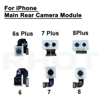 Patikrintas originalaus galinio pagrindinis galinio vaizdo kamera, iPhone 6 6 Plius 6S 6S Plius 7 7 + 8 8 Plius galiniai pagrindinis galinio vaizdo kamera modulis