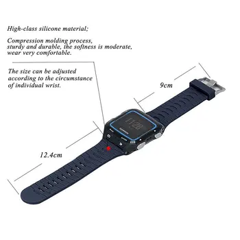 Patvarus, Minkštas Silikoninis Dirželis Žiūrėti Juosta Antgalių Adapteriai Garmin Forerunner 920XT Reguliuojamas Ilgis Pakeitimo Riešo Watchband