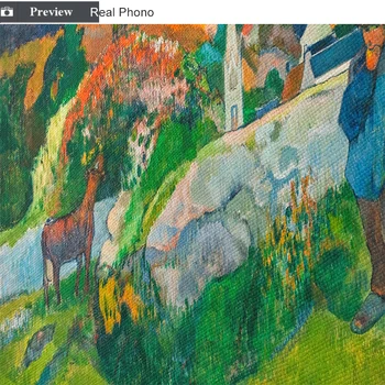 Paul Gauguin Paul Gauguin, Kad Swineherd Brittany Drobė Spausdinti Tapybos plakatus Sienos Nuotraukas Kambarį Namų Dekoro, Sienų Dekoras