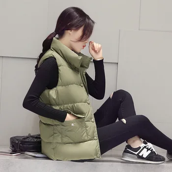 Pavasarį Ir Rudenį 2018 Korėjos Short Fund Vest Moteris Nerimta Joker Mados Išlaikyti Šiltas Studentų Skara Prarasti Coat30