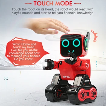 Pažangi RC Pinigų Taupymo Robotas Interaktyvaus Garso Kontrolės Palieskite Jutiklio Balso Įrašymo Dainuoti Ir Šokti Programavimo RC Vaikų Žaislas