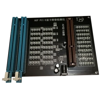 PC AGP PCI-E X16 Dvejopos Paskirties kištukinių Lizdų Testeris Ekranas ie Vaizdo plokštė Tikrinimo Testeris ie Kortelės Diagnostikos Įrankis