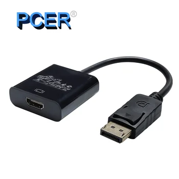 PCER 4K Displayport į HDMI Adapteris DP Male HDMI moterų Konverteris HDTV Projektorius, Nešiojamas DP HDMI adapteris