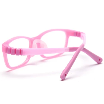 Peekaboo mergaitės akiniai, optiniai tr90 rėmelis anti-slip skaidraus lęšio vaikai kvadratinių akinių rėmeliai, dovanos berniukams mėlyna rožinė