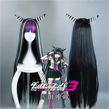Pelucas de Cosplay de Anime Danganronpa, Dangan Ronpa, Mioda, Ibuki, peluca de pelo resistente al calor de 100cm de largo