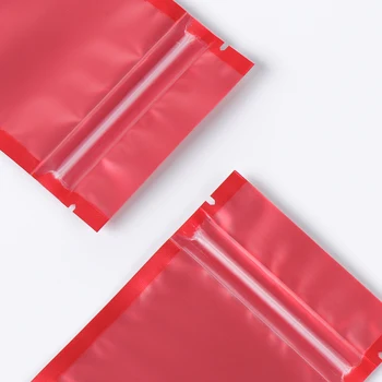Perdirbamų Kavos Pupelių Pakuotė Krepšiai Matinė Raudona Zip Lock Bags Aišku, Priekiniai Atsistoti Maišeliai Ekologinio Aliuminio Folija Mylar Saugojimo Krepšiai