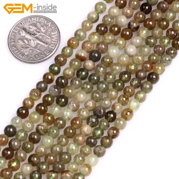 Perlas-viduje 4-12mm Gamtos Turo Žalia Tsavorite Brangakmenių Karoliukai Papuošalai Padaryti Apyrankę, Vėrinį 15
