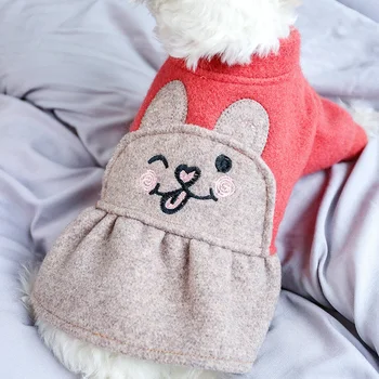 PETCIECLE Pet Suknelė Teddy Pomeranijos Bichon Šuo Patogus Mados Atsitiktinis Cute Bunny Woo Sijonas