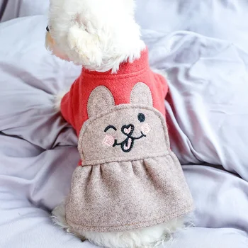 PETCIECLE Pet Suknelė Teddy Pomeranijos Bichon Šuo Patogus Mados Atsitiktinis Cute Bunny Woo Sijonas
