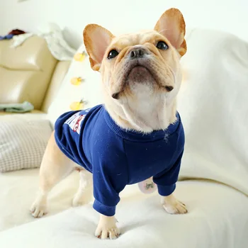 PETCIRCLE Pet Suknelė prancūzų Buldogas Corgi Mažųjų ir Vidutinių Šunų Drabužius Pugs Riebalų Šuo Mielas, T-Shirt